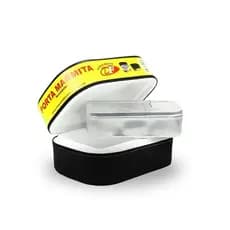 Marmita Térmica Retangular Média 700ml DF Revestida com Zíper Isopor Comida Almoço Refeição
