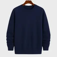 Blusa Moletom Careca liso gola redonda unissex com ribana flanelado de frio Promoção