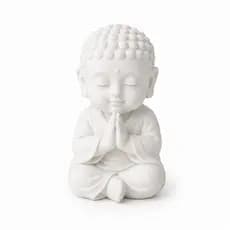 Estátua Pequeno Buddha Zen Sereno - Decorativo em Meditação
