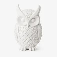 Coruja Decorativa – Estátua de Coruja da Sabedoria para Decoração de Casa e Escritório