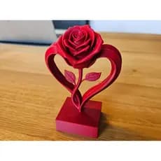 Coração de Rosa Eterna – Presente Perfeito de Dia dos Namorados