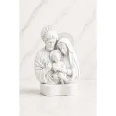 Sagrada Família 25cm Decorativa | Escultura Religiosa Premium | Decoração Católica e Presente Especial Sofisticado