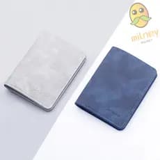 MILLNEY Carteira Masculina Vertical Mini Bolsa De Couro PU Fina
