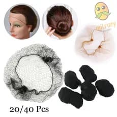 HI-Millboll 20/40 Pçs Rede De Cabelo Invisível Com Borda Elástica/Acessório Para Coque