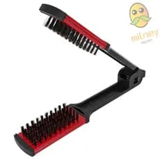 Escova Alisadora De Cabelo MILLNEY , Pente Alisador Resistente Ao Calor De Cerdas Macias , Elegante De Braçadeira 2 Em 1