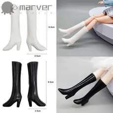 MARVER 1/6 Sapatos De Boneca , Salto Alto Original De 30cm , Acessórios Originais De Plástico