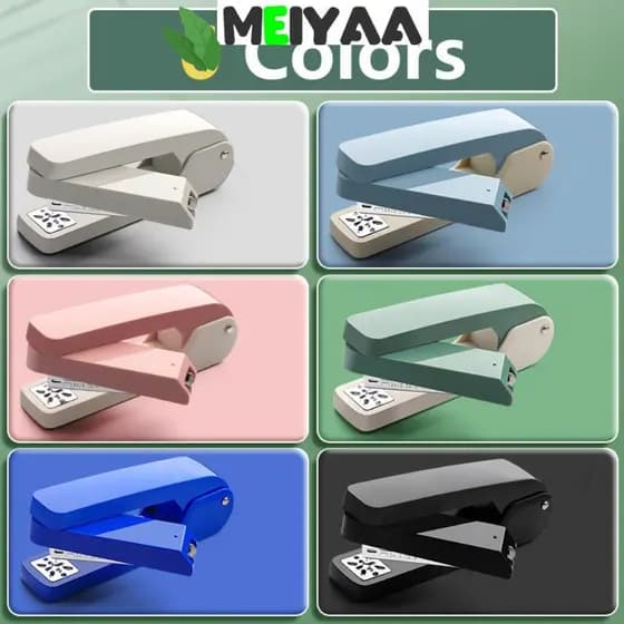 Grampeador MEIYAA , Longo Rotativo De 360 Graus Sem Esforço , Ferramenta De Ligação Manual Resistente Multifuncional De