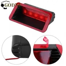 Luzes De Freio Montadas Altas Do Carro GODNESSFO , Luz Preta Dos Acessórios Da Carcaça 5LED Lente Vermelha