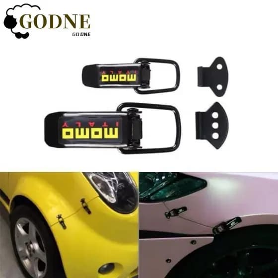 GODNESSFO 2 Peças De Gancho De Segurança Para Pára-Choques , Acessórios Automotivos , Clipes De Fixação , Clipe De Capô 
