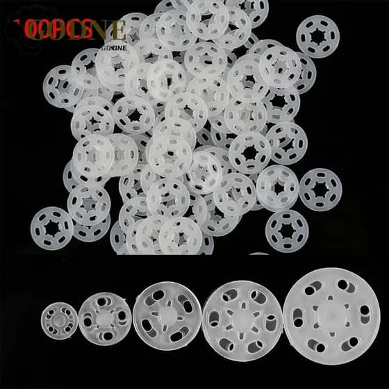 GODNESSFO 100pcs Botão De Pressão De Bricolagem Acessórios Para Artesanato Snap Fasteners