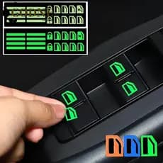 Adesivo De Botão Luminoso De Carro GODNESSFO , Interruptor De Elevação , Acessórios Automotivos , Adesivos Interiores De
