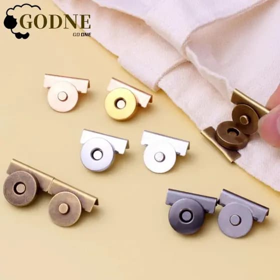 GODNESSFO 5 Pares De Acessórios De Fivela De Bolsa , Botão Sem Costura Artesanal De Carteira De 14/18mm , Botões De Fech