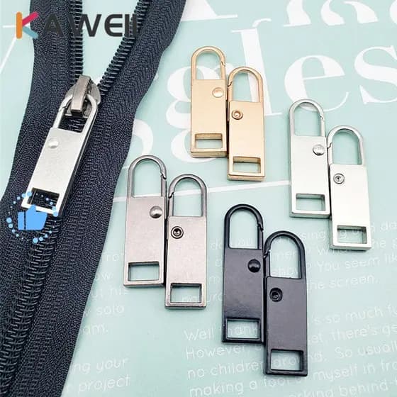 KAWEII 5pcs Zipper Pull Destacável Bolsa Mala Kit De Costura Metal Zip