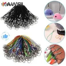 KAWEII 100 Unidades De Cordão De Fio Chaveiro Joias Móvel Feito À Mão Cabos De Charme De Celular