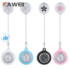 Relógios De Bolso KAWEII Feminino/Masculino Hospital Médico Retrátil Carretel De Vidro