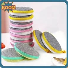 BOOM 3/5/10PCS Esponja De Lavar Louça De Cozinha , Dupla Face Reutilizável , Limpe A Da Panela , Esfregão