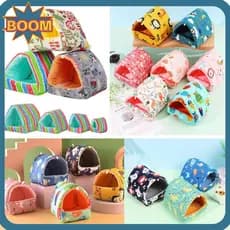 BOOM Cama De Dormir Para Pequenos Animais , Coelho Colorido , Esquilo , Inverno , Ninho De Cobaia Fofo