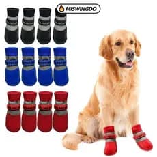 MISWINGDO De Sapatos Para Cães De Inverno, Botas impermeável Antiderrapantes Cachorros quente