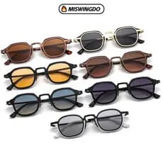 MISWINGDO Punk Shades , Óculos De Sol Quadrados Pequenos Com Proteção UV400 Y2K , Armação De Metal Para Dirigir