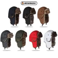MISWINGDO Russo Ushanka Homens Mulheres Quente Earflap Boné De Inverno
