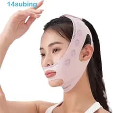 SUBING Face Máscara De Cinta , Oval Anti-Rugas Escultura Facial Faixa De Sono Reutilizável Lift Up Emagrecimento