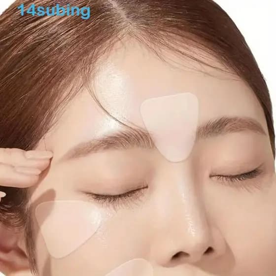 SUBING Adesivo Dobrável Nasolabial Para Testa , Fita Facial Fina Rosto , Ferramenta Transparente Remoção De Rugas