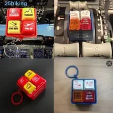 Chaveiro Piloto De Caminhada , Simulador De Aviso Airbus EGPWS De Efeitos Sonoros 737 , Som De Plástico 737