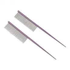 Pente Para Pulgas De Animais De Estimação  , De Aço Inoxidável Antiferrugem Cuidados Com Cães Cabelo Colorido De