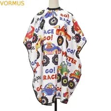 VORMUS Capa De Corte De Cabelo Infantil De Desenho Animado , Cabeleireiro Macia E Fofa , Vestido À Prova D'água Para