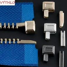 Nakazazawa Tampa Com Zíper De Extremidade Aberta Acessórios De Vestuário Dourados Tamanho 5 Roupas De Bricolagem