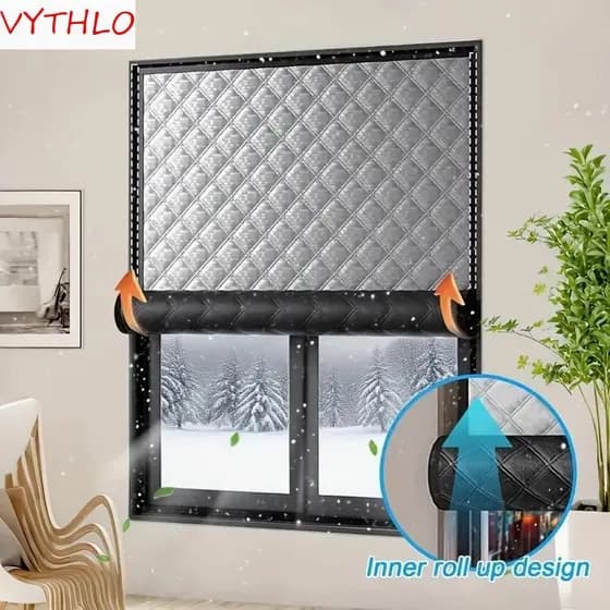 Cortinas À Prova De Som VYTHLO , Blackout Duplas Espessadas Autoadesivas , Isolamento Frio E Térmico