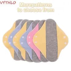VYTHLO 6 Unidades De Almofadas De Pano Menstrual , Guardanapo Sanitário Lavável Reutilizável , Forro De Calcinha Macio R