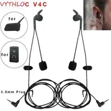Fone De Ouvido Para Árbitro VYTHLO , De Futebol De Motocicleta Com Interfone Preto