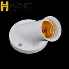 Bases De Lâmpada HUINET E27 250V 6A Soquete De Base Suportes De Plástico Oblíquos De Ângulo De 45 Graus