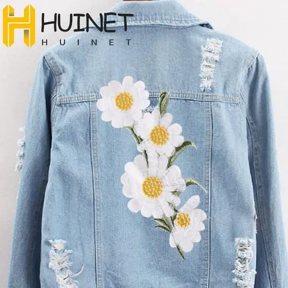 Remendos Bordados De Flores HUINET , Apliques Requintados De Roupas Com Margaridas , Para Reparo Vintage
