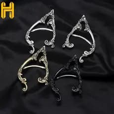 HUINET Gótico Elfos Orelha Manguito Hip Hop Minoria Liga Design De Moda Clipe Brincos Senhora Coreano Osso