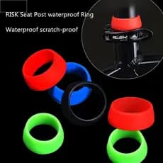 AUNLFI Selim Braçadeiras Capa À Prova Dwaterproof Água Mountain Bike Bicicleta Espigão Anel De Borracha Silicone Peças D