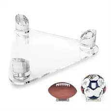 Bola Expositor Bolas De Rugby Acrílico Futebol Basquete Triângulo Transparente Suporte De Exibição De