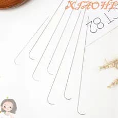 XIAOHE Agulhas De Contas Curvas Qualidade Profissional Tricotar Artesanato De Aço Inoxidável Finas
