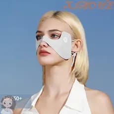 XIAOHE Protetor Solar Para Os Olhos , Máscara Facial De Cor Sólida De Seda Gelada Gini Verão