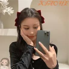 XIAOHE Faixa De Cabeça Com Laço De Veludo Doce Maquiagem Cabelo Vintage Feminina Faixas
