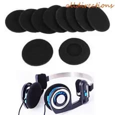Alldireções 10pcs Almofadas Para Fones De Ouvido Acessórios Almofada De Espuma 50mm Macias