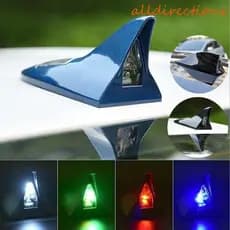 ALLDIRECTIONS Solar Antena De Barbatana De Tubarão Luzes Traseiras Teto Do Carro Modificadas De Voiture flash LED