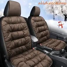 Almofada De Assento De Carro De Veludo Quente ALLDIRECTIONS , Com Traseira De Algodão Capa Inverno , Confortável E