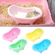Banheiro De Guiné ARTOF , Banheira De Hamster De Plástico De Cor Sólida , Bacia De Banho Mini Rato De Estimação