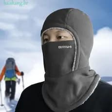 Boné De Ciclismo Balaclava BAISHANG , Capuz E Chapéu Quente À Prova De Vento De Lã , Grosso Para Esqui Frio