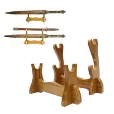 Espada De Madeira Sólida Expositor Titular Katana Samurai Tanto Faca Cosplay Varinha Mágica Rack Armazenamento Suporte