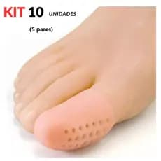Kit com 1/2 /5 Pares Dedeiras de Silicone Protetor Para Dedo Dedão do Pé