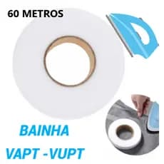 Fita Adesiva Barra Bainha Fácil Costura Rolo 60 Metros
