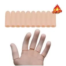 Kit 10 Protetores Silicone Para Dedos Das Mãos